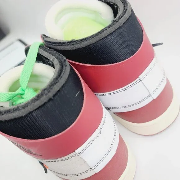 Jordan Men's Red Retro 1 High-Top Classic Athletic Sneaker Size 12 - Picture 4 of 7